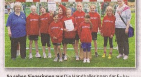 Jugend Handballerinnen holen sich den Cup (Niendorfer Wochenblatt)